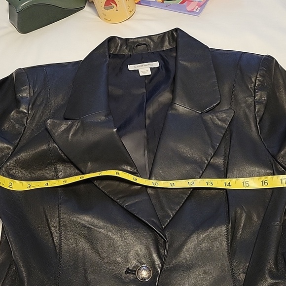 Boston Proper Black Leather Jacket - Picture 9 of 10